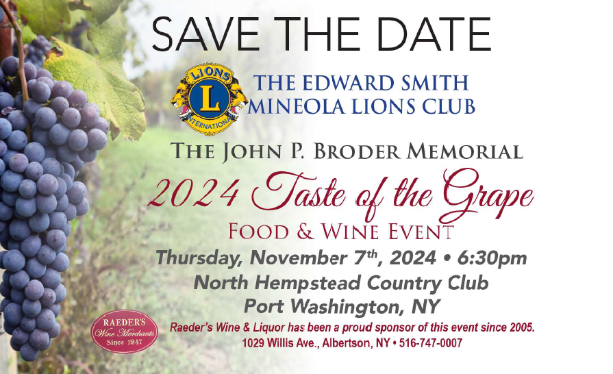 Save the Date: Food & Wine Tasting 2024